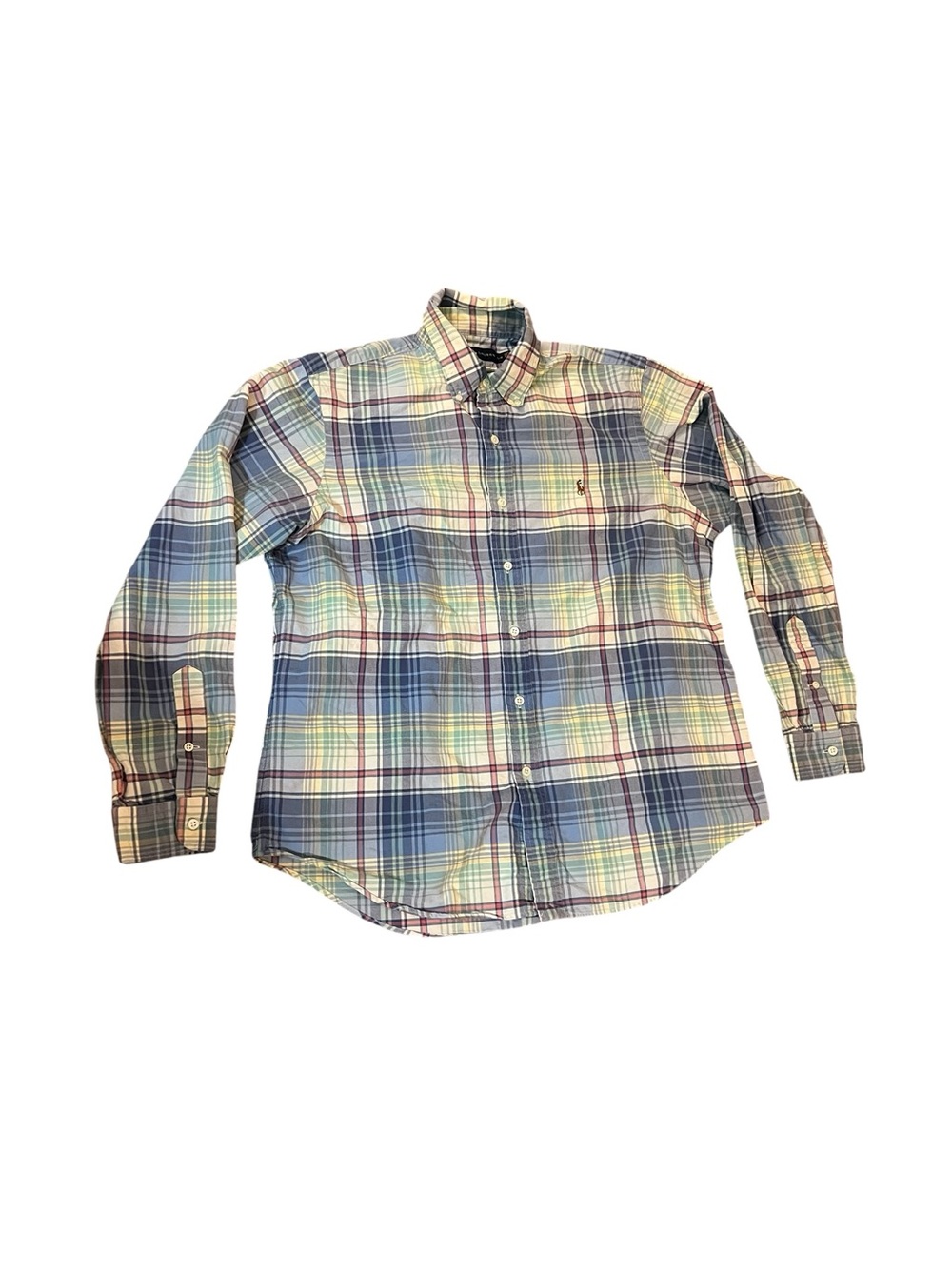 Ralph Lauren Multicolor Plaid Button-Down Shirt - Blue, Green, Red